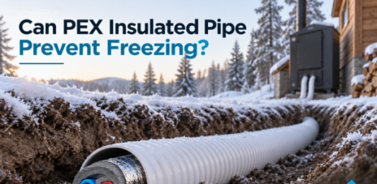 Can PEX Insulated Pipe Prevent Freezing? PEX insulated pipe